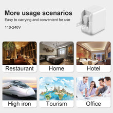 Load image into Gallery viewer, iPad Charger iPhone Charger-Apple MFi Certified-12W USB Wall Charger Foldable Portable Travel Plug with USB Charging Cable Compatible with iPhone, iPad, iPad Mini, iPad Air 1/2/3, Airpod