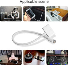 Load image into Gallery viewer, Lightning to 30-Pin Adapter [Apple MFi Certified] iPhone Charging Data Sync Connector Cable 8-Pin Male to 30-Pin Female Output Adapter Compatible iPhone 14/13/12/11/X/8/7/6/5/4S/4/3/iPad/iPod(0.2 m)
