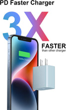 Load image into Gallery viewer, [5 Pack] USB C Wall Charger, iPhone Charger Block 20W PD Power Adapter Compatible iPhone 14/14 Pro/14 Pro Max/14 Plus/13 12 11 Pro Max/Mini/Xs Max/XR/X, iPad Pro/Mini, Google Pixel 5/4/3 - Mixed Color
