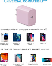 Load image into Gallery viewer, [5 Pack] USB C Wall Charger, iPhone Charger Block 20W PD Power Adapter Compatible iPhone 14/14 Pro/14 Pro Max/14 Plus/13 12 11 Pro Max/Mini/Xs Max/XR/X, iPad Pro/Mini, Google Pixel 5/4/3 - Mixed Color
