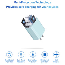 Load image into Gallery viewer, iPhone 14 13 12 11 Super Fast Charger-20W PD Type C Power Wall Charger with 6FT Charging Cable Compatible with iPhone 14/14 Pro Max/13/13 Mini/13 Pro/13 Pro Max/12/12 Pro/iPad Air-Blue
