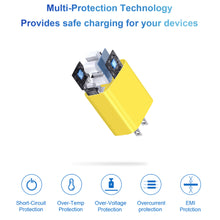 Load image into Gallery viewer, iPhone 14 13 12 11 Super Fast Charger-20W PD Type C Power Wall Charger with 6FT Charging Cable Compatible with iPhone 14/14 Pro Max/13/13 Mini/13 Pro/13 Pro Max/12/12 Pro/iPad Air-Yellow
