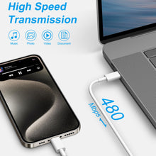 Load image into Gallery viewer, iPhone 15 Charger-USB C Charger-Apple MFi Certified-iPad Pro Charger iPad Air Mini Charger with 6FT Cable for iPhone 15/iPhone 15 Pro/iPhone 15 Pro Max/iPad Pro/Mini/Air4/AirPods
