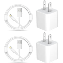 Load image into Gallery viewer, iPhone 14 13 12 11 Charger-Lightning Cable to USB-Apple MFi Certified-2-Pack Fast Wall Charger Cable Compatible with iPhone 14/14Pro/13/13 Pro/12/12Pro/XS/Max/XR/X/8/8 Plus iPad
