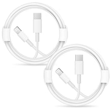 Load image into Gallery viewer, USB C to Lightning Cable 【Apple MFi Certified】iPhone Fast Charging Cable (2Pack 6.6Ft) Compatible with iPhone 12/12 Pro/12 Pro Max/11/11 Pro Max/XS/XR/X/8/8Plus, iPad, AirPods Pro and More
