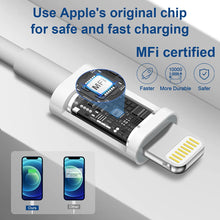 Load image into Gallery viewer, iPhone 11 12 13 Super Fast Charger [Apple MFi Certified] High Speed iPhone Charger 2-Pack 20W PD USB C 6FT Wall Charger Compatible with iPhone 13/13Pro/12/12 Pro/11/11Pro/XS/Max/XR/X/8/8 Plus,iPad
