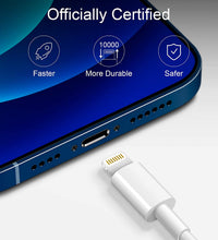 Load image into Gallery viewer, iPad Charger iPhone Fast Charger [Apple MFi Certified] 12W USB Wall Charger Foldable Portable Travel Plug with 2 Pack Lightning Cable Compatible with iPhone,iPad,Airpod
