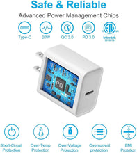 Load image into Gallery viewer, iPhone 14 13 12 11 Fast Charger-Apple MFi Certified-20W PD Type C Power Wall Charger with 6FT Charging Cable Compatible with iPhone 13/13 Pro Max/12/12 Mini/12 Pro/12 Pro Max/11/11 Pro iPad Air

