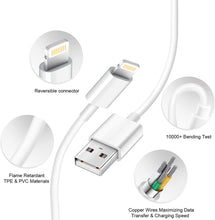 Load image into Gallery viewer, iPhone Charger-Apple MFi Certified-Lightning Cable to USB 2-Pack Fast Wall Charger Cable Compatible with iPhone 13/13Pro/12/12 Pro/11/11Pro/XS/Max/XR/X/8/8 Plus iPad
