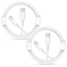 Load image into Gallery viewer, iPhone Fast Charger Lightning Cable-Apple MFi Certified-2-Pack USB-C to Lightning Cable-6Ft-Fast Charging Compatible with iPhone 13/13pro 12/12 Mini/12 Pro/12 Pro Max/11 Pro/11 Pro Max/XR/X iPad
